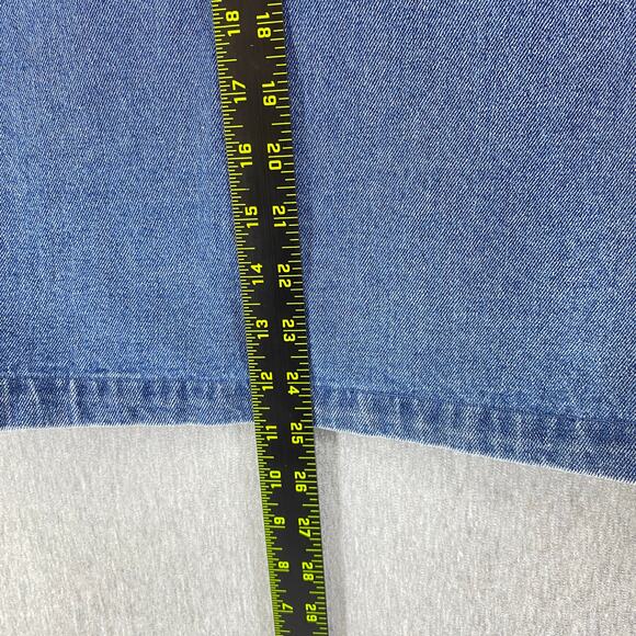 Vintage Tantrums Denim Jacket‎ XL Embroidered Christmas Santa Flamingo Palm Tree - Picture 6 of 7